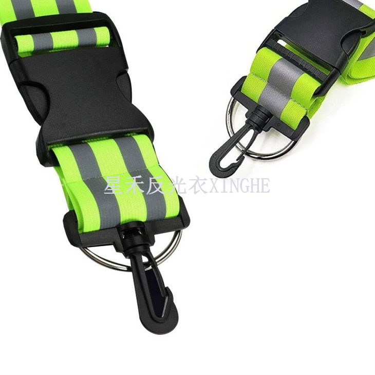 Reflective Sash With 4 Bands Adjustable Visibility Belt Safety Strap