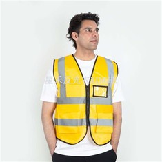 Il gilet riflettente in rete multi-bag può essere stampato con opzione multicolore