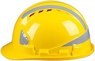 Casco di sicurezza da costruzione giallo in ABS