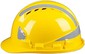 Casco di sicurezza da costruzione giallo in ABS